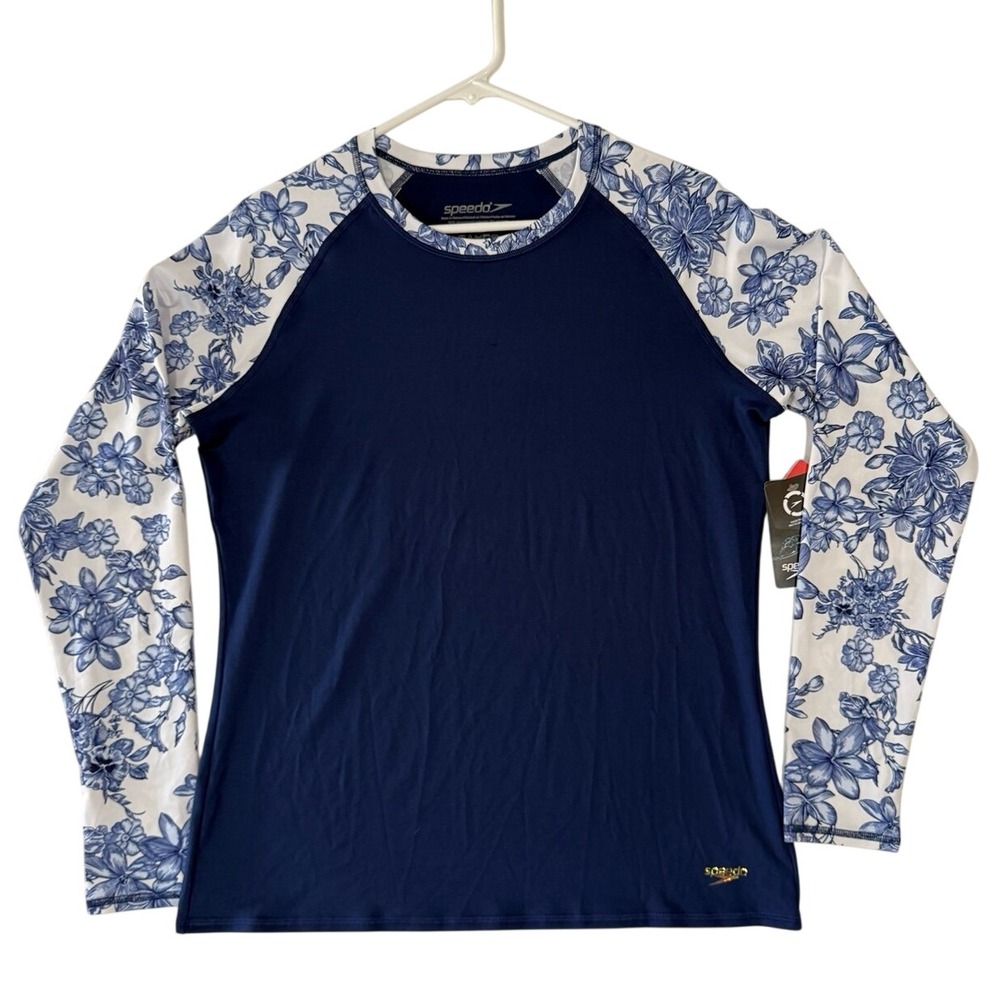 Speedo Floral Long Sleeve UPF 50+ Rash Guard